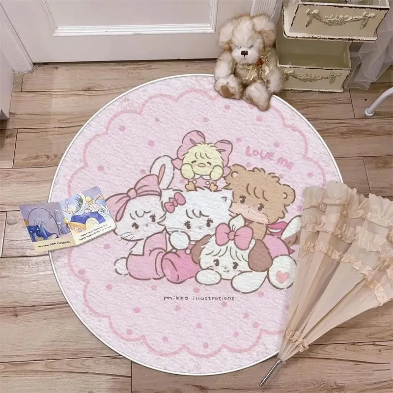 Cartoon Pink Mikko Rug - Lovesickdoe