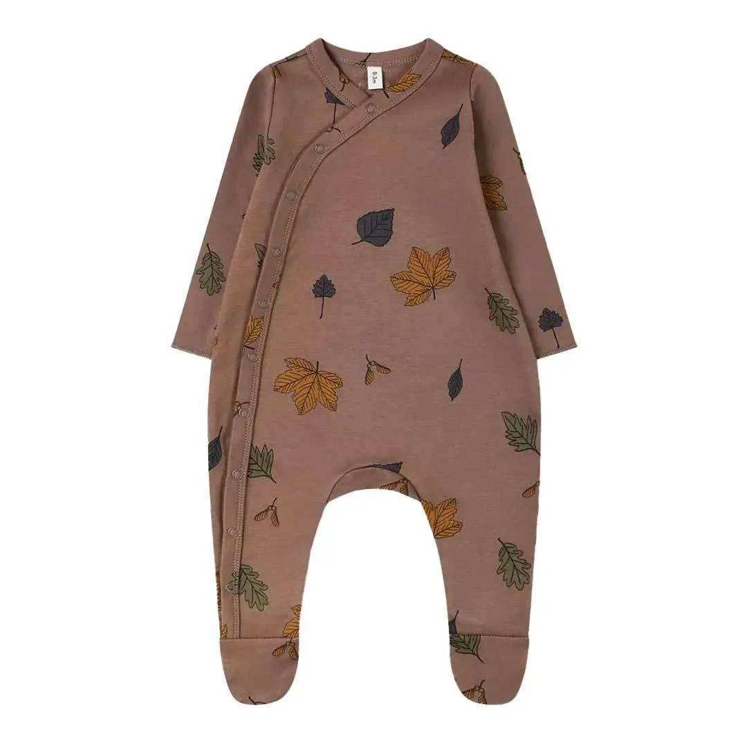Organic Zoo Suit with Matching Feet - Fall in Love
