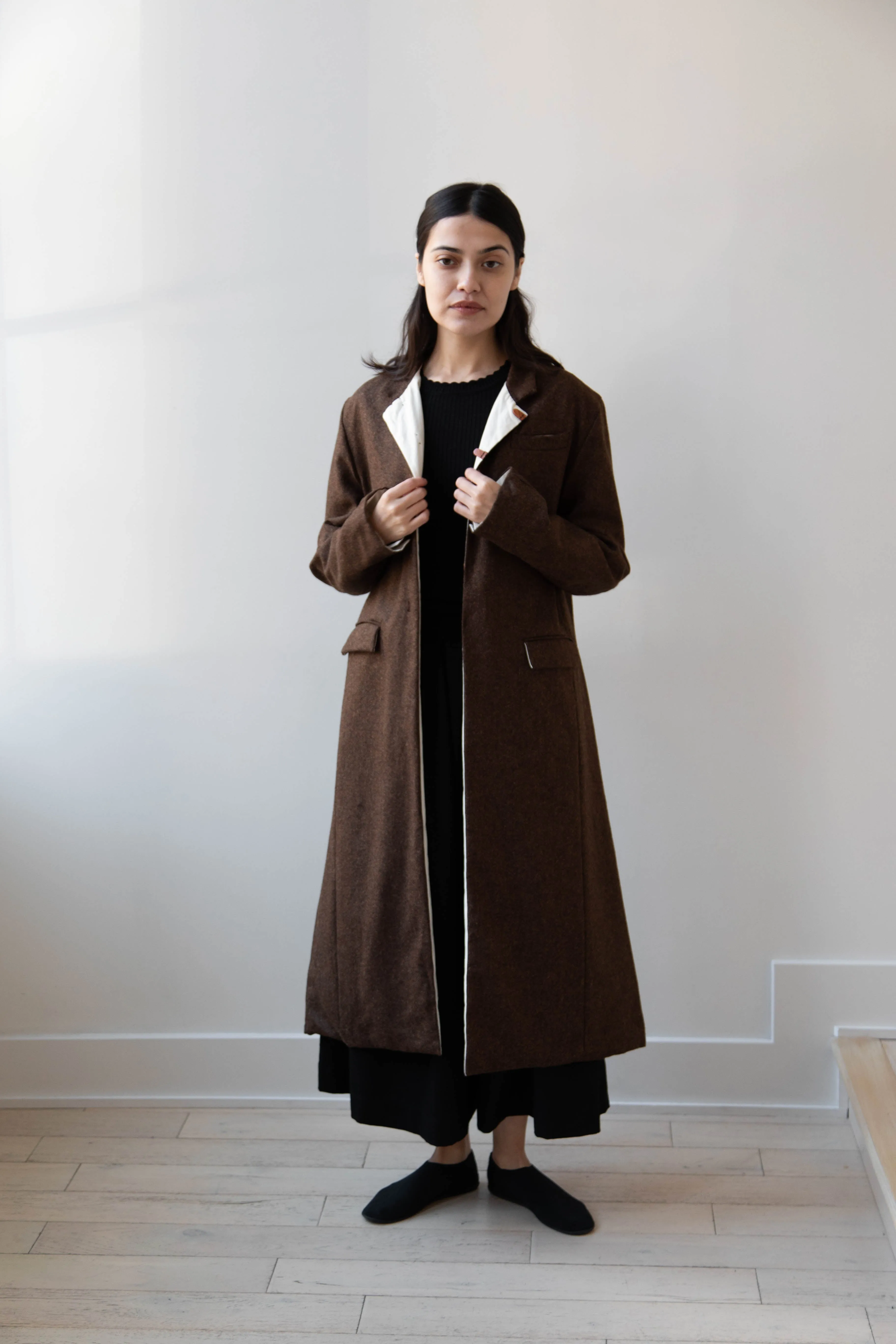 Risa Nakamura | Coat F in Chetsnut Brown