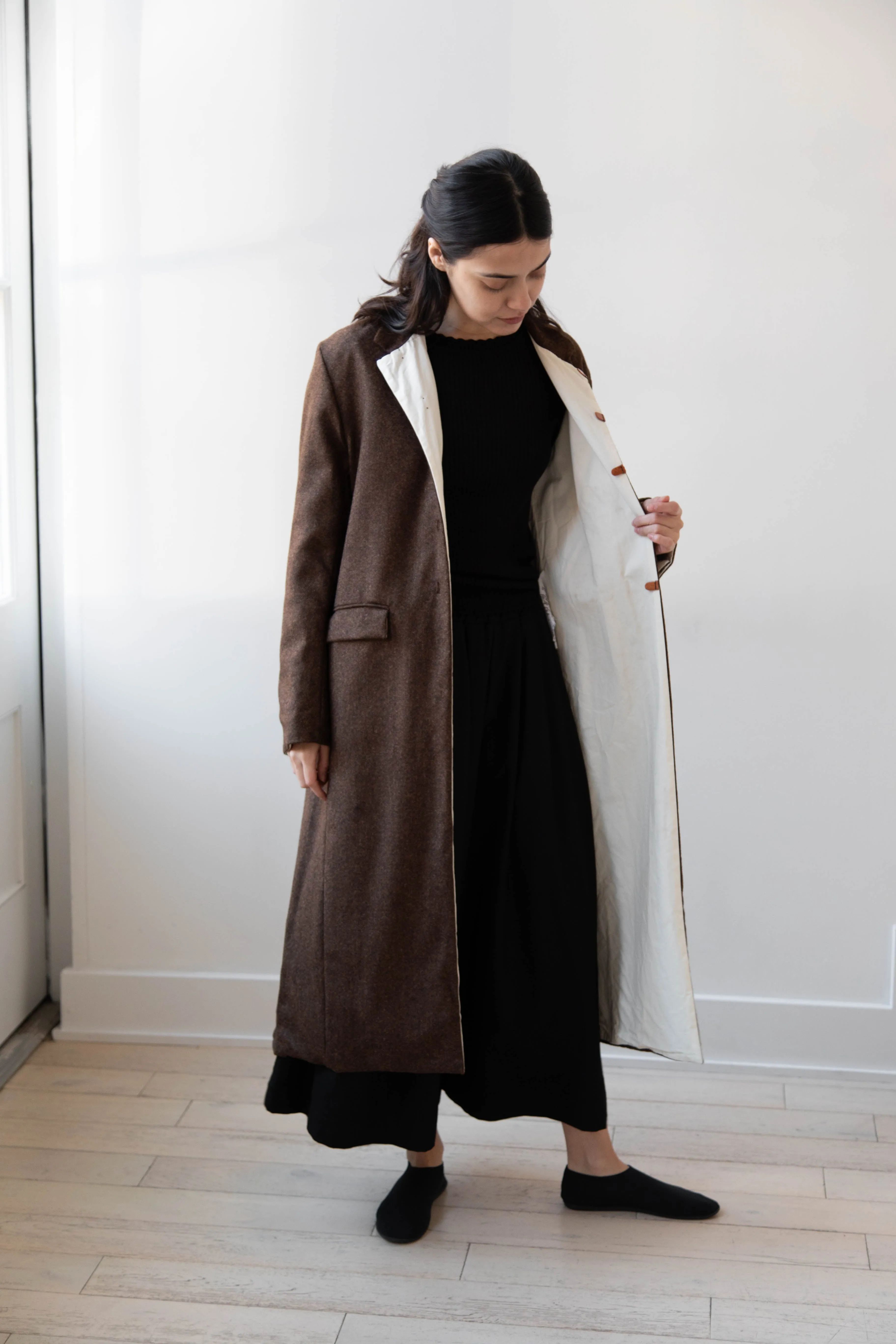 Risa Nakamura | Coat F in Chetsnut Brown