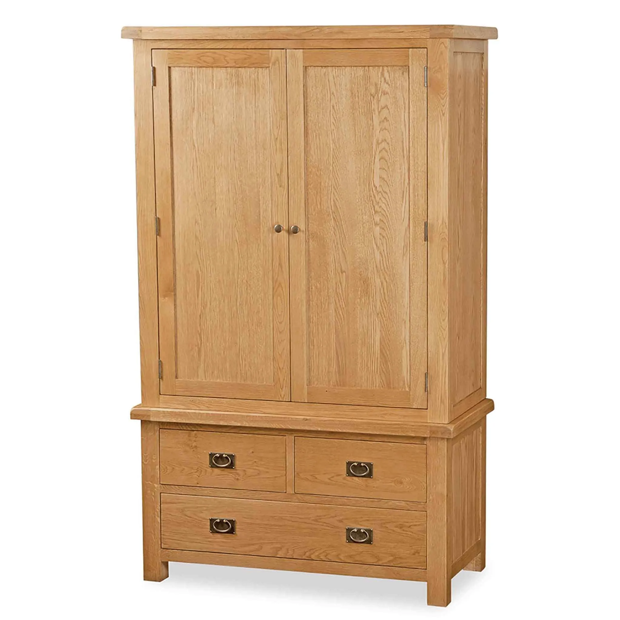Zelah Oak 3 Drawer Wardrobe